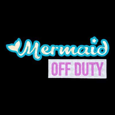 Mermaid Off Duty Appliqué {Four Sizes}