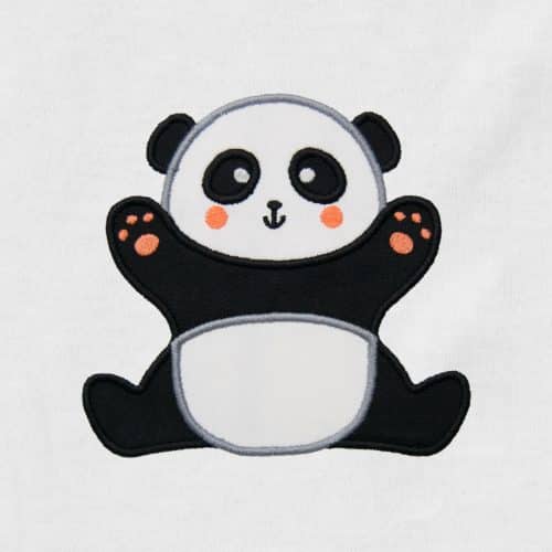 Cute Panda Appliqué {Four Sizes}