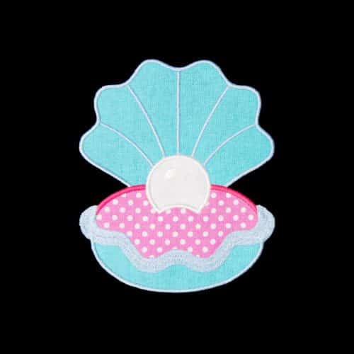 Pearl in a Shell Appliqué {Four Sizes}