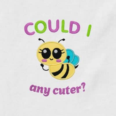 Cute Bee Appliqué {Four Sizes}
