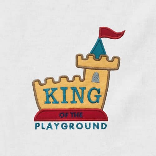 King of the Playground Appliqué {Four Sizes}