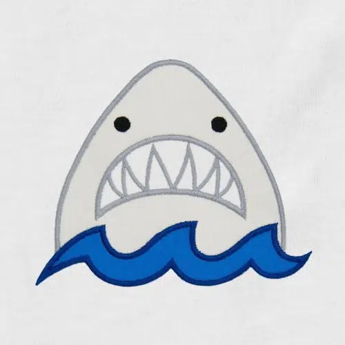 Scary Shark Appliqué {Four Sizes}