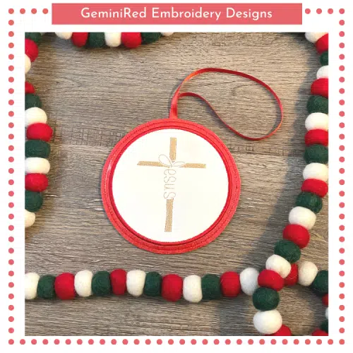 Blank Circle Satin Stitch Appliqué Ornament {Two Sizes}