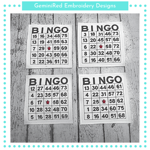 Bingo Card Coaster Set {4x4}