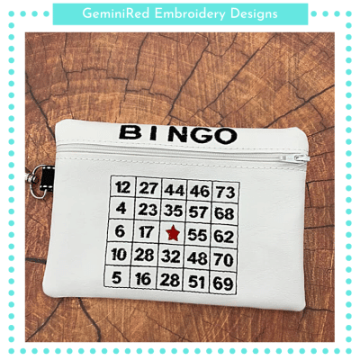 Bingo Zipper Bag {Two Sizes}