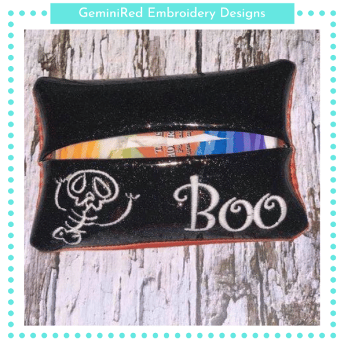 Boo Skeleton Tissue Holder {5x7}