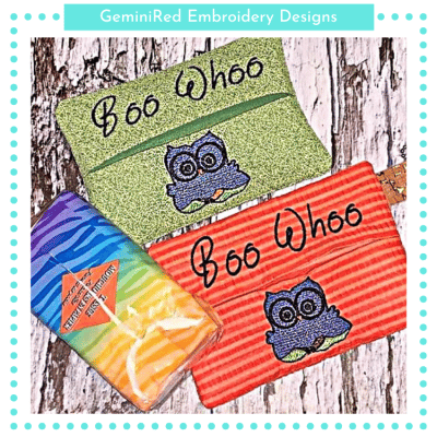 Boo Whoo Tissue Holder {5x7}