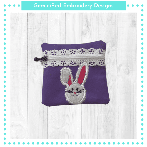 Bunny Appliqué Bag {4x4}