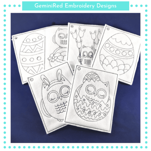 Color Me Easter Owl Set {Two Sizes}