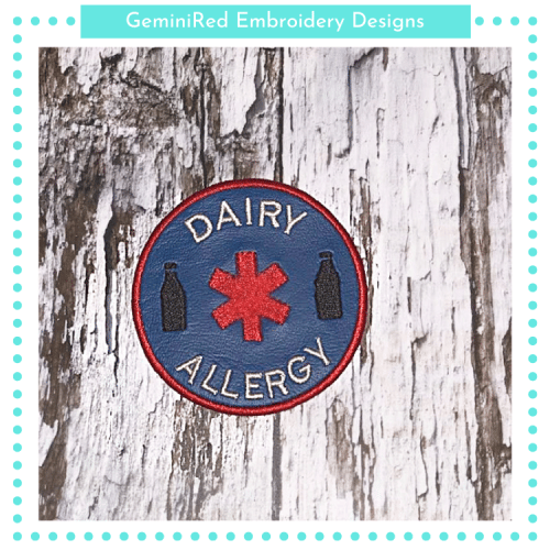 Dairy Allergy Patch {4x4}