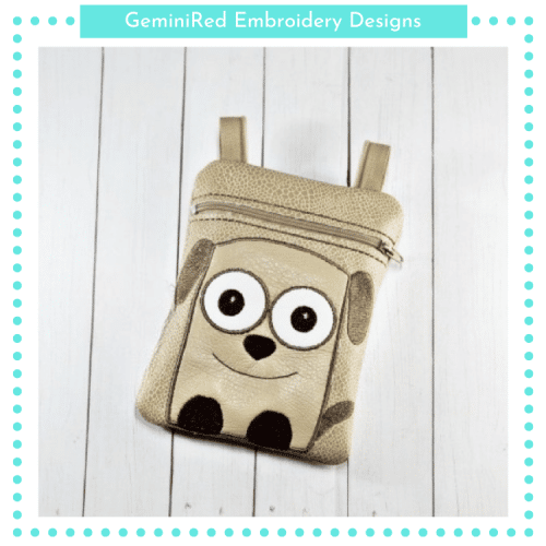 Dog Zipper Bag {Three Sizes}