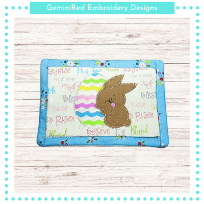 Easter Rabbit Mug Rug {Two Sizes}