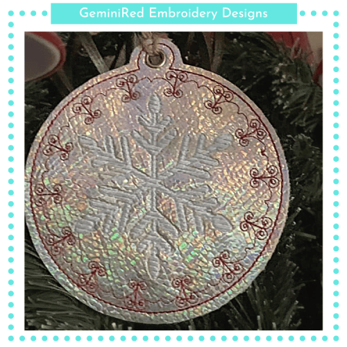 Fancy Snowflake Ornament {4x4}