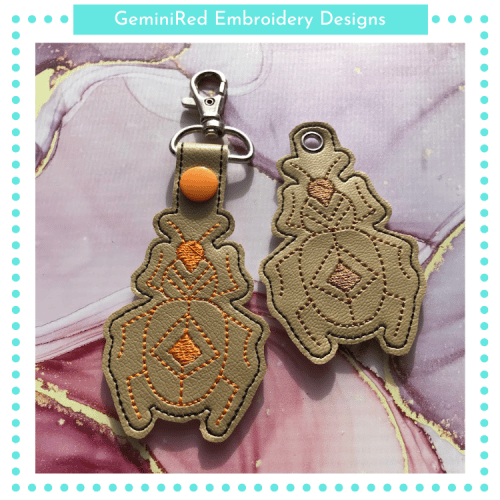 GeoBug Key Fob {Eyelet & Snap}