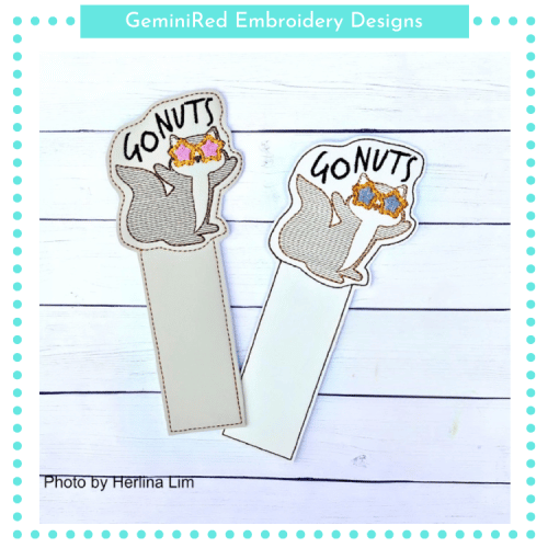 Go Nuts Squirrel Bookmark {5x7}