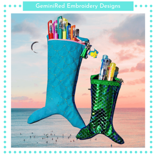 Mermaid Tail Pencil Bag {Two Sizes}