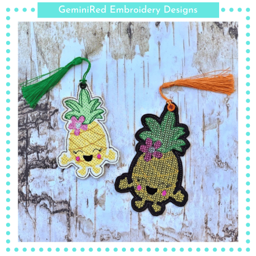 Pineapple Cross Stitch Bookmark {Two Sizes}