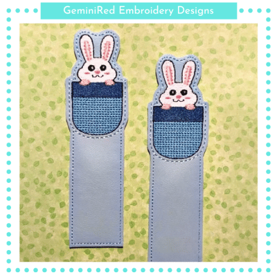 Pocket Bunny Bookmark {5x7}
