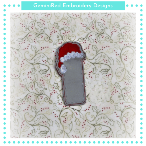 Santa Hat Bookmark {4x4}