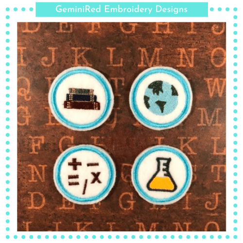 School Patch / Badge Set {4x4}