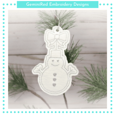 Simplicity Snowman Ornament {4x4}