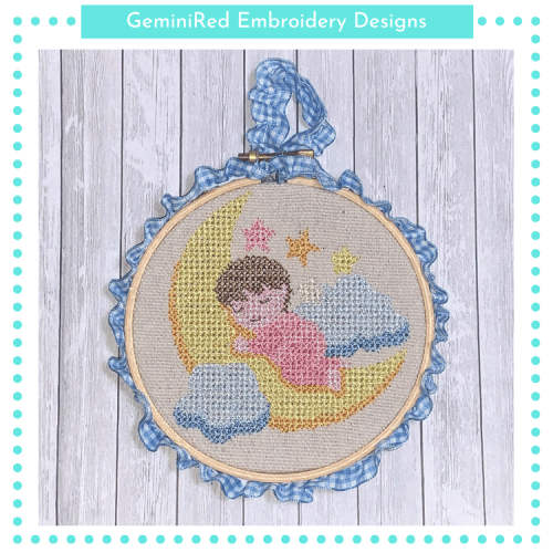 Sleeping Baby Cross Stitch {Two Sizes}