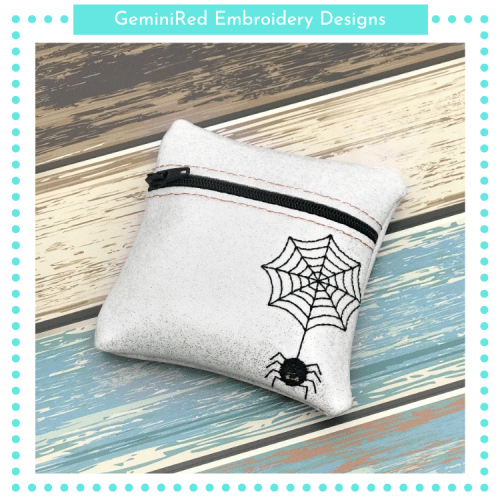 Spider Zipper Bag {4x4}