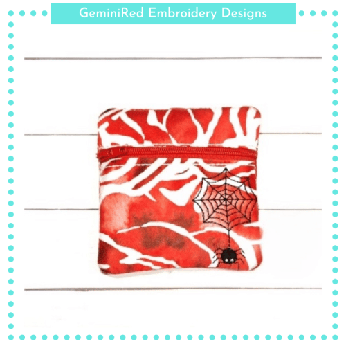 Spider Zipper Bag {4x4}