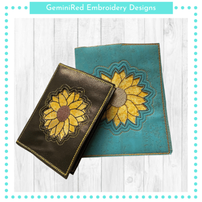 Sunflower Notebook Cover {Three Sizes}