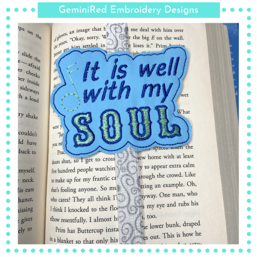 It Is Well with My Soul Bookband {4x4}