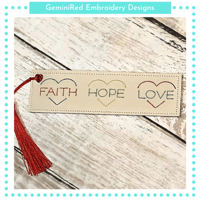 Faith Hope Love Bookmark {Two Sizes}
