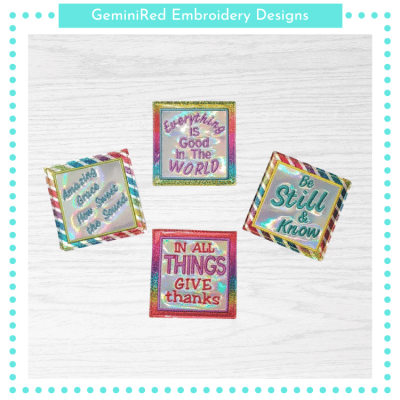 Amazing Grace Coaster Set {Four Designs}