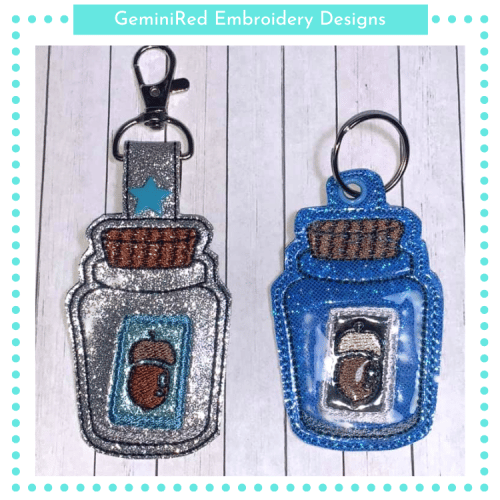 Message in a Bottle Key Fob {Eyelet & Snap}