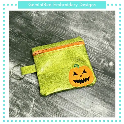 Pumpkin Zipper Bag {4x4}