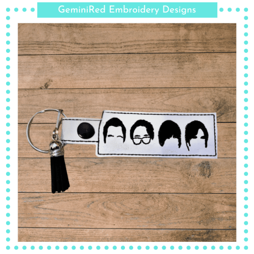 Science Colleagues Key Fob {Eyelet & Snap}
