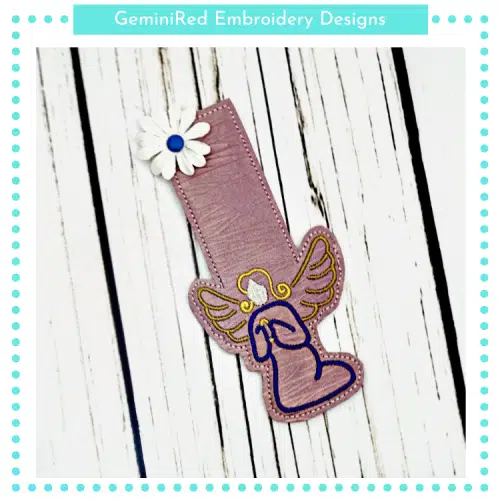 Simple Angel Bookmark 3 {5x7}