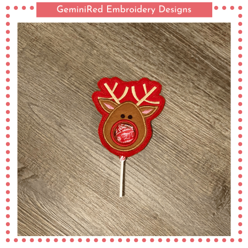Reindeer Lollipop Holder {4x4}