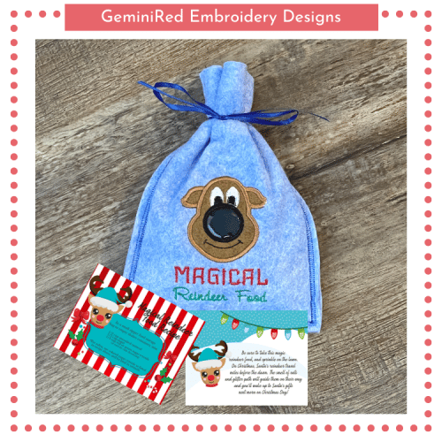 Reindeer Friends Magical Food Bag {5x7}