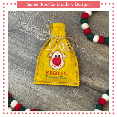 Reindeer Magical Food Bag {5x7}