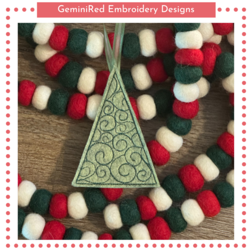 Quilted Tree Ornament {4x4}