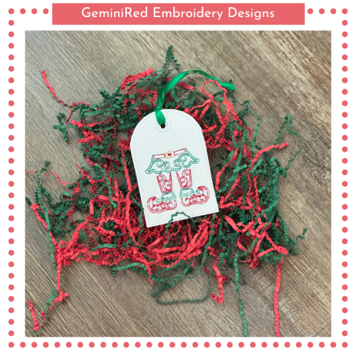 Elf Legs Tag Ornament {4x4}